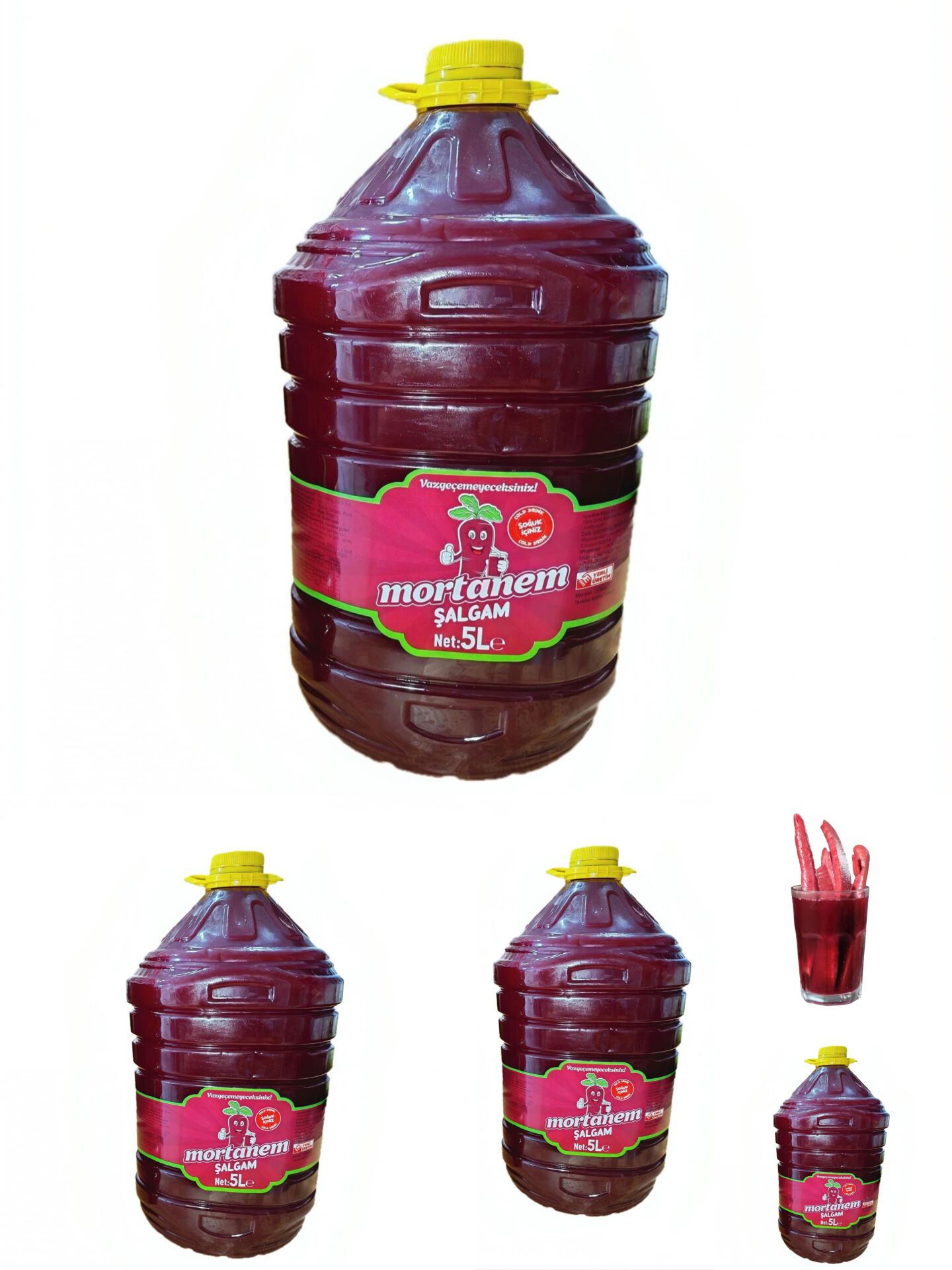 Acısız adana şalgam  5 litre 4 adet