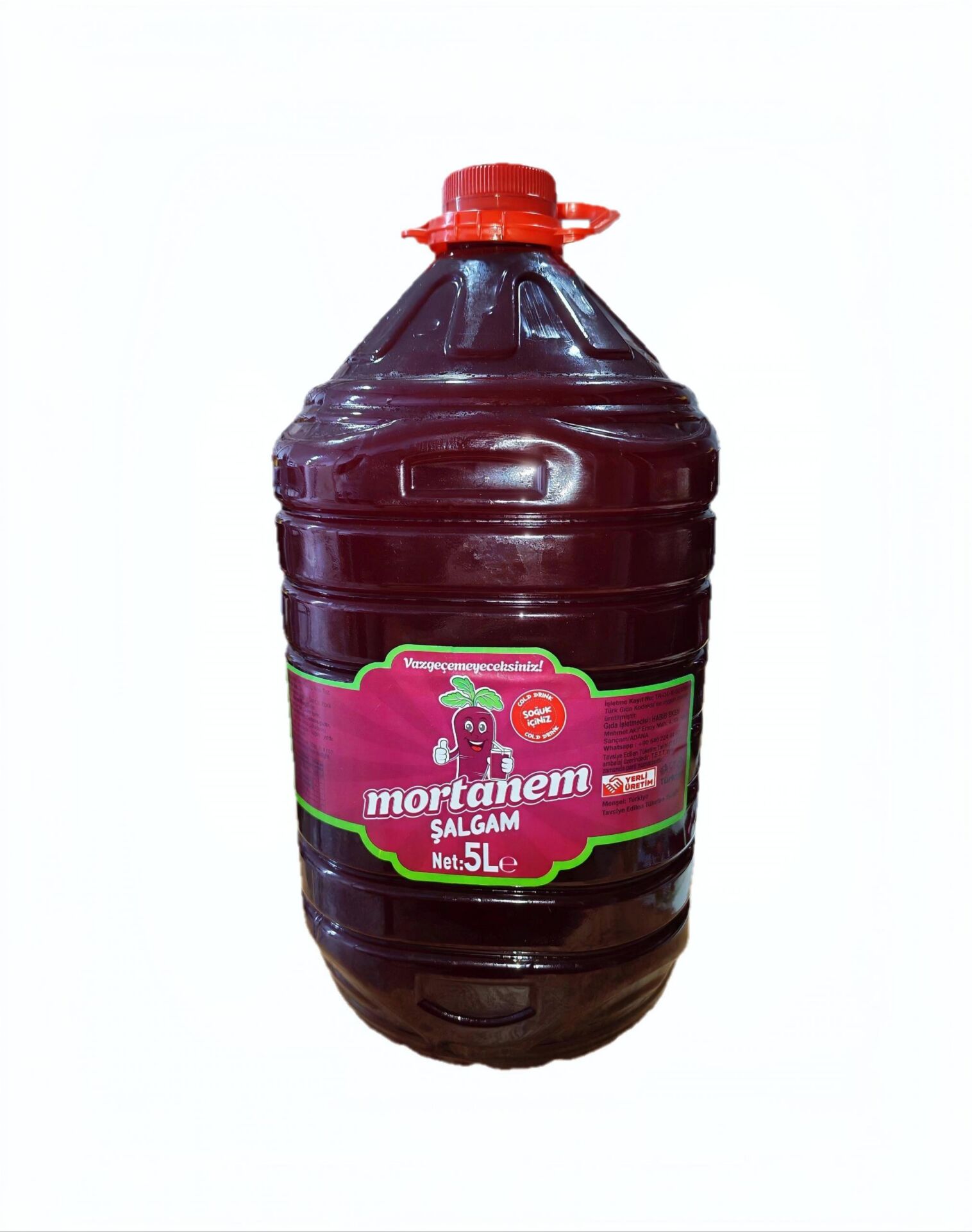 Acılı adana şalgam 5 litre 2 adet